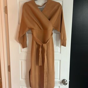 NWT: Fashion Nova Midi Sweater Dress – Taupe – XS